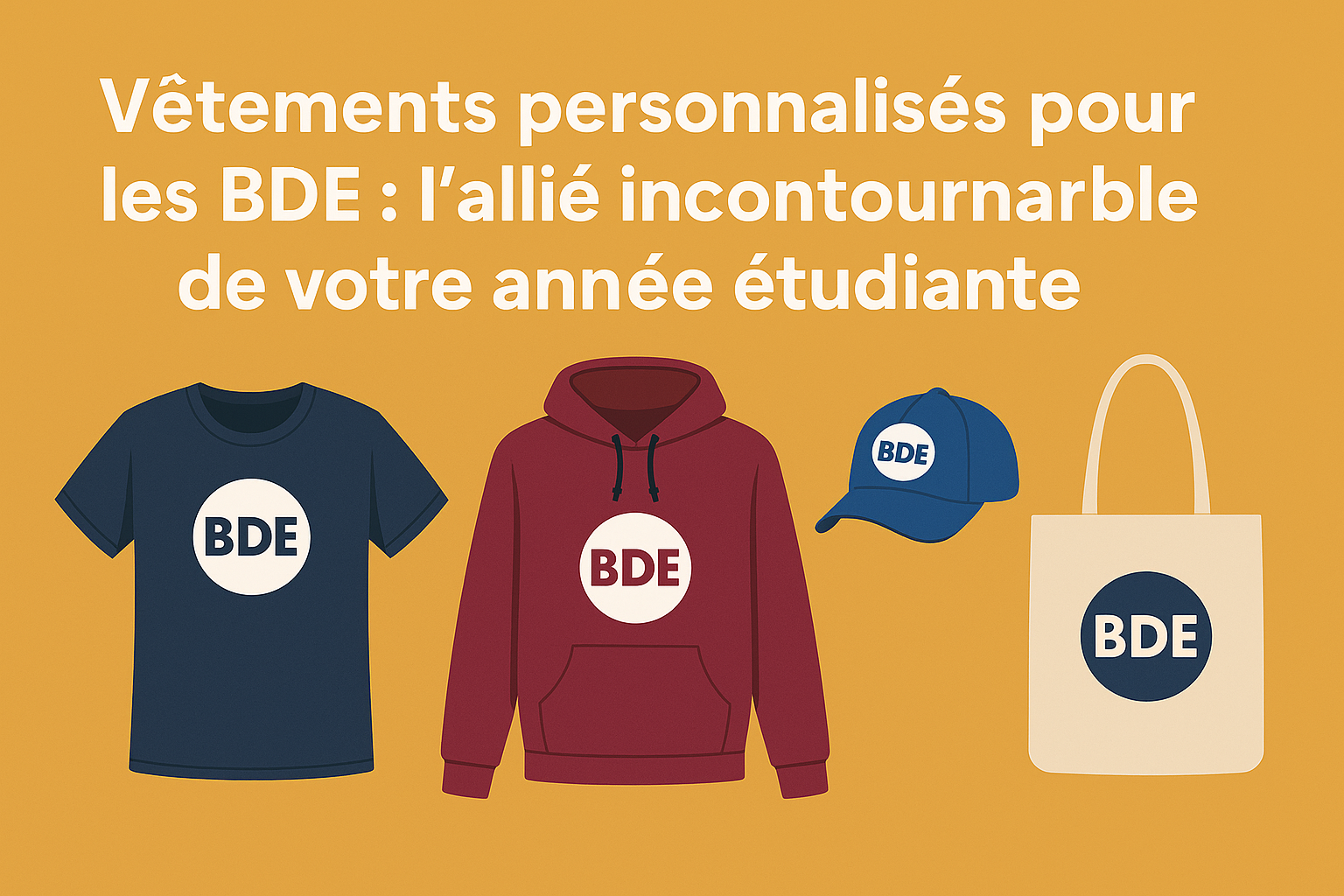 Vêtements personnalisés pour les BDE