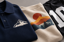 Échantillons textiles personnalisés montrant plusieurs techniques de marquage