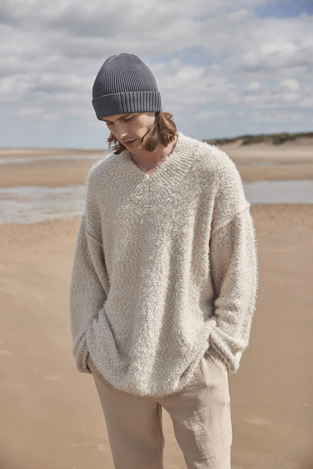 B438N - Bonnet en coton biologique avec patch technique Beechfield®