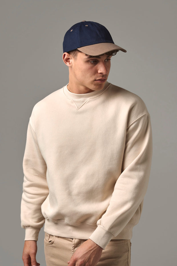 B57 - Casquette homme profil bas en coton brossé - 6 panneaux Beechfield®