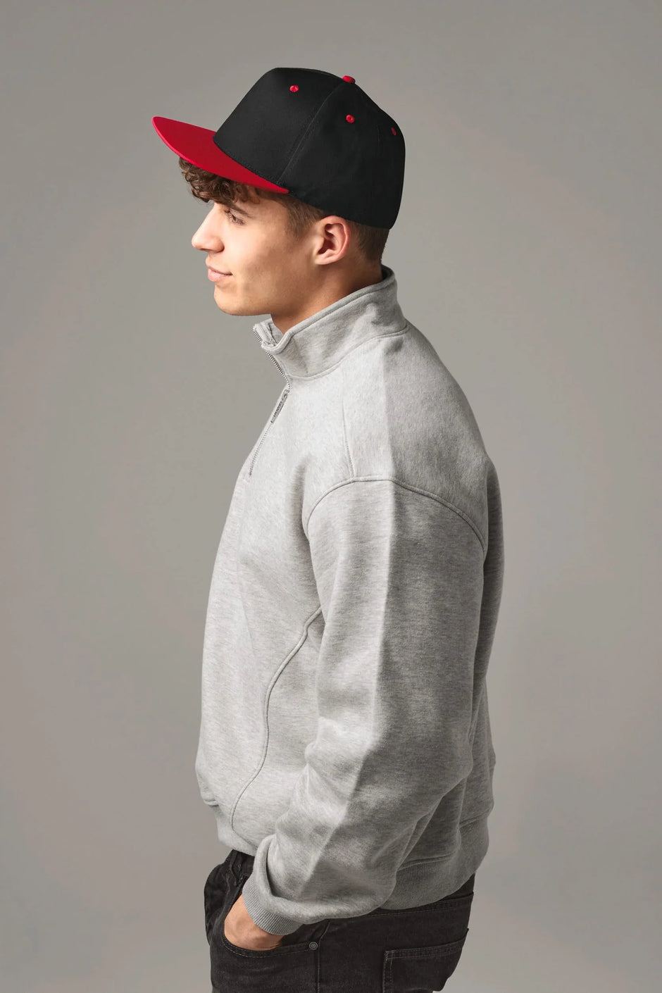 B610C - Casquette Snapback contrastée - 5 panneaux - Occifloc