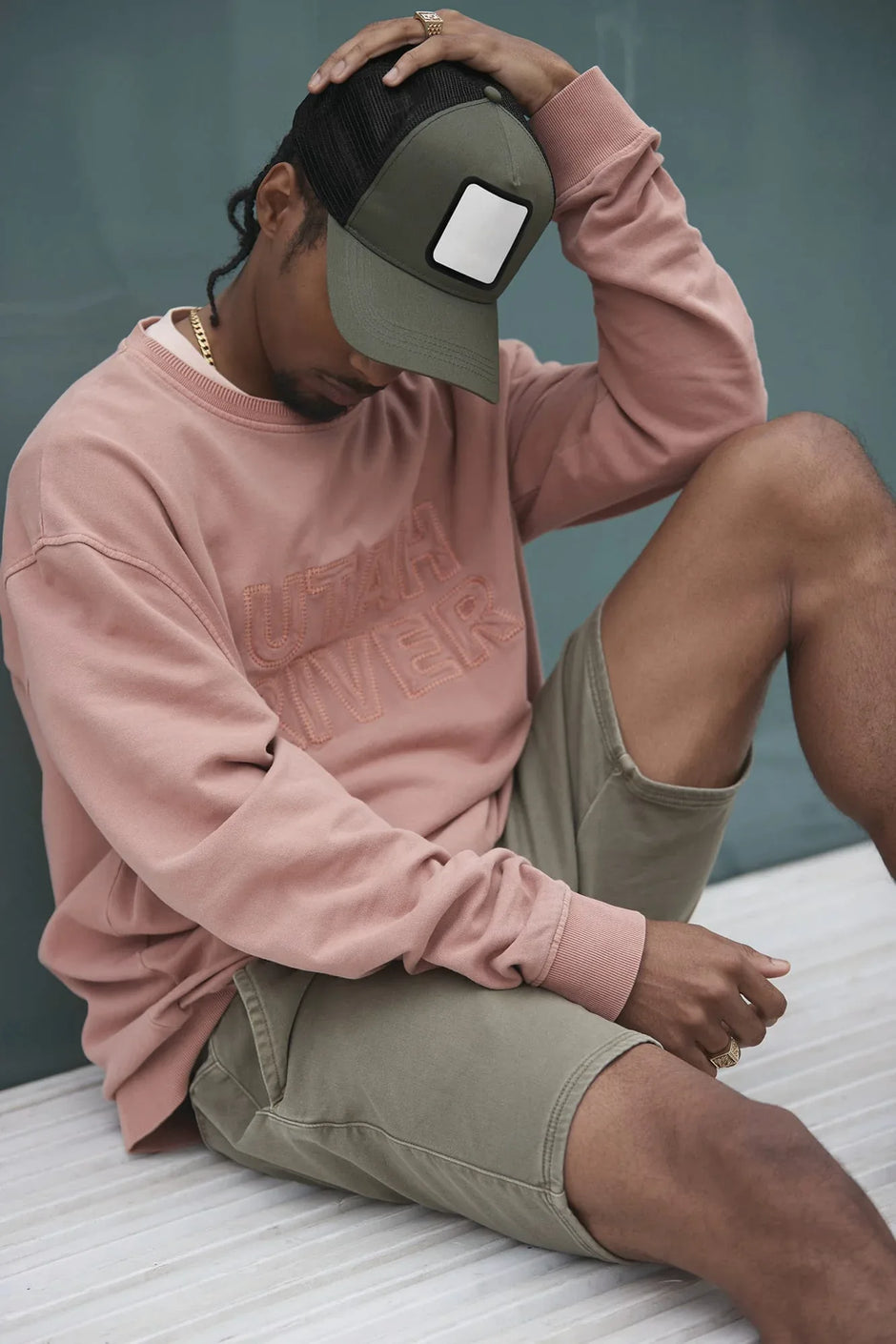 B636 - Casquette trucker 5 panneaux avec patch carré - Occifloc