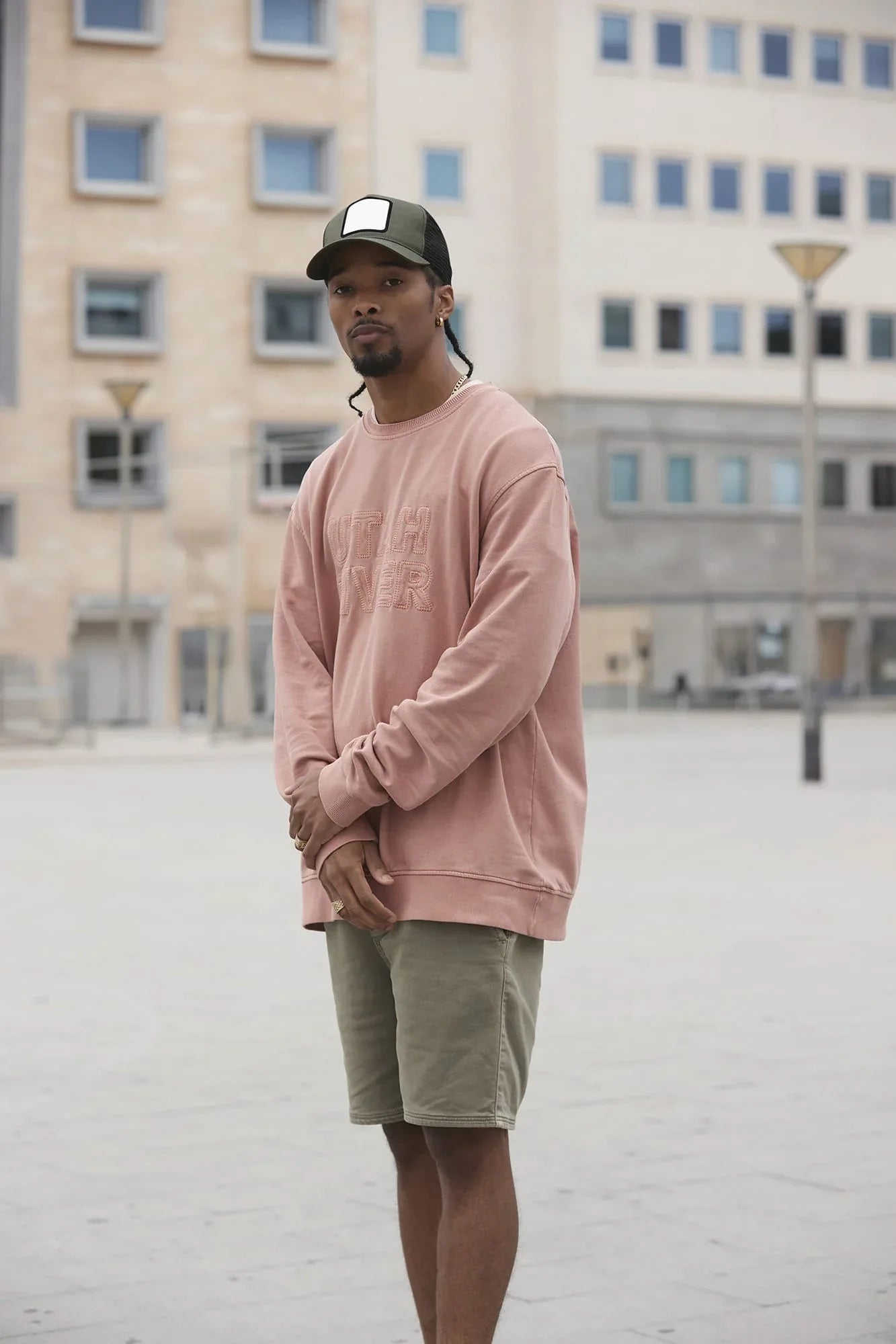 B636 - Casquette trucker 5 panneaux avec patch carré - Occifloc