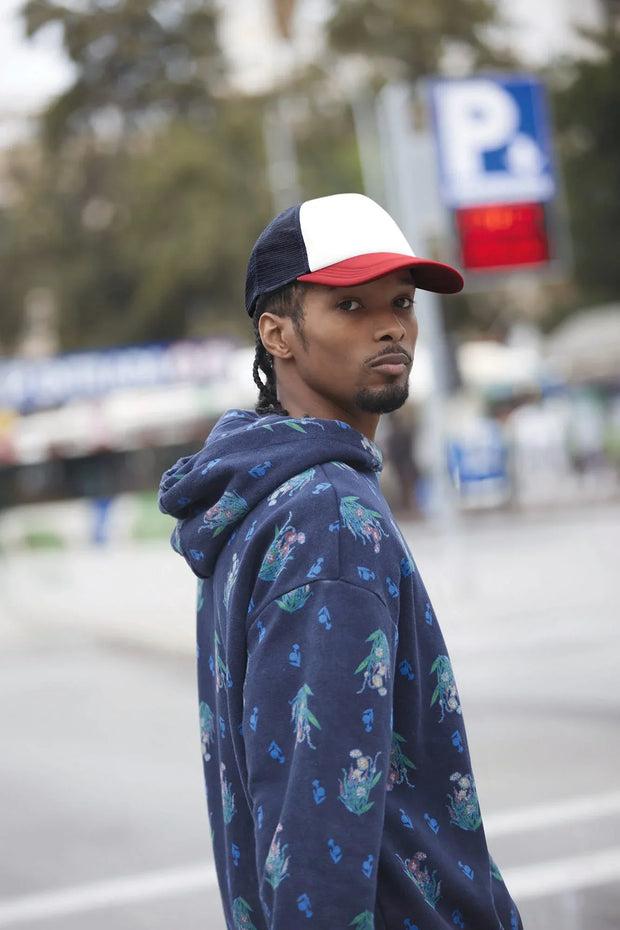 B639 - Casquette trucker 5 panneaux multicolor Beechfield®