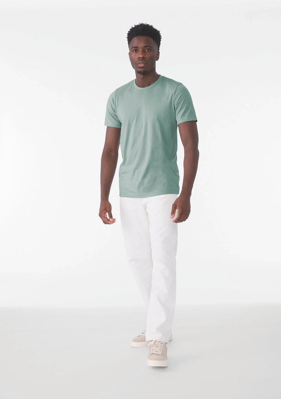 BE3001CVC - T-shirt homme col rond Heather - Occifloc