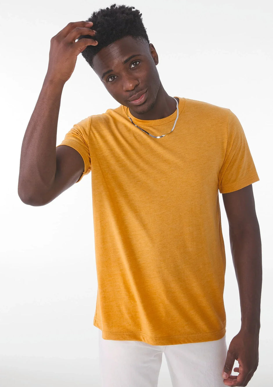 BE3413 - T-SHIRT homme TRIBLEND COL ROND - Occifloc