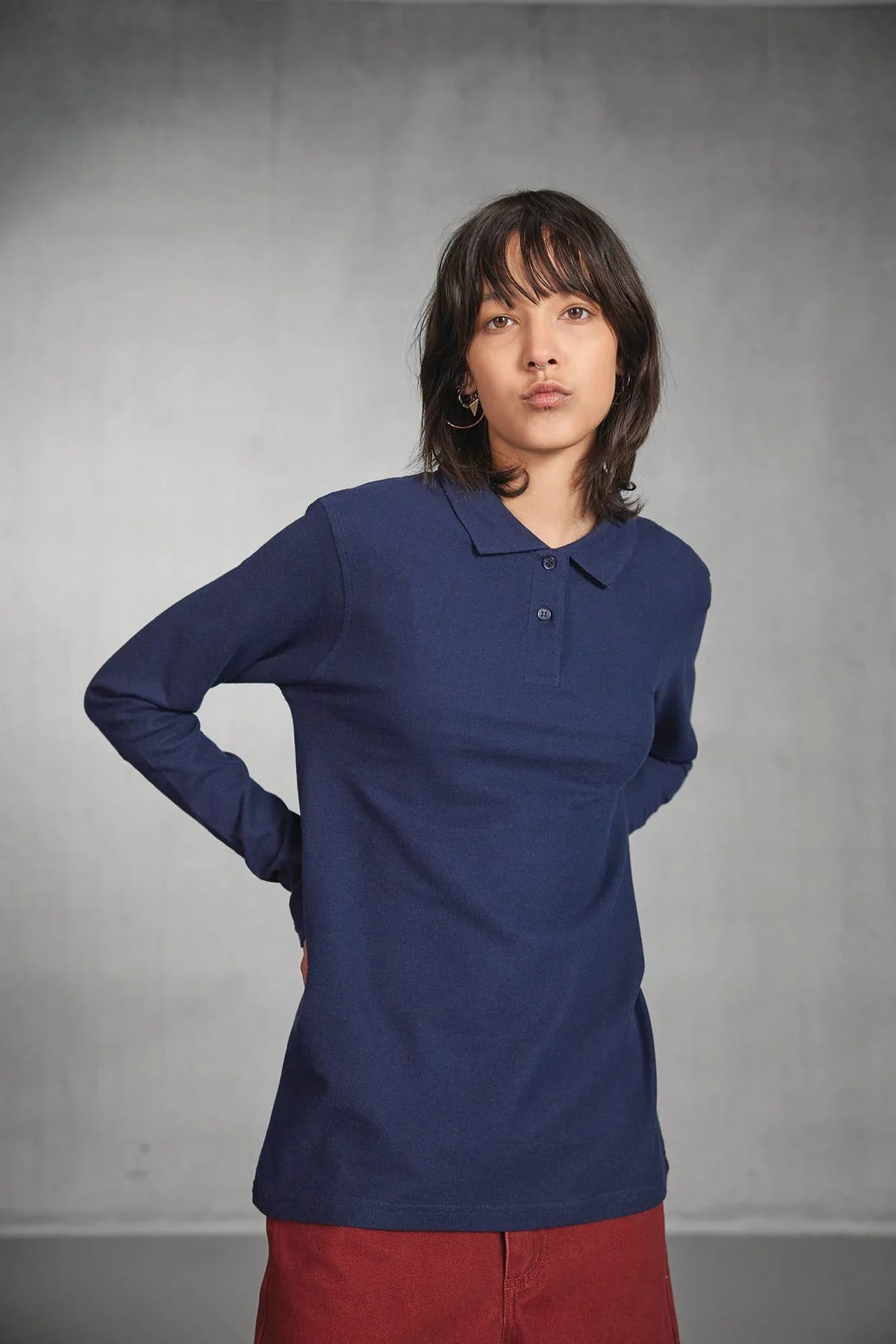 CGPWI13 - Polo femme ID.001 manches longues - Occifloc