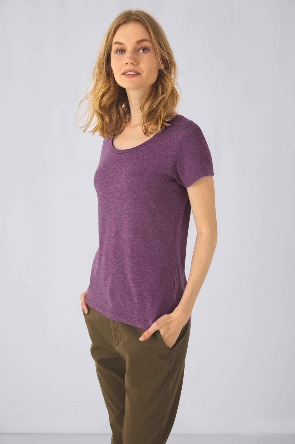 CGTW056 - T-shirt Triblend col rond Femme - Occifloc