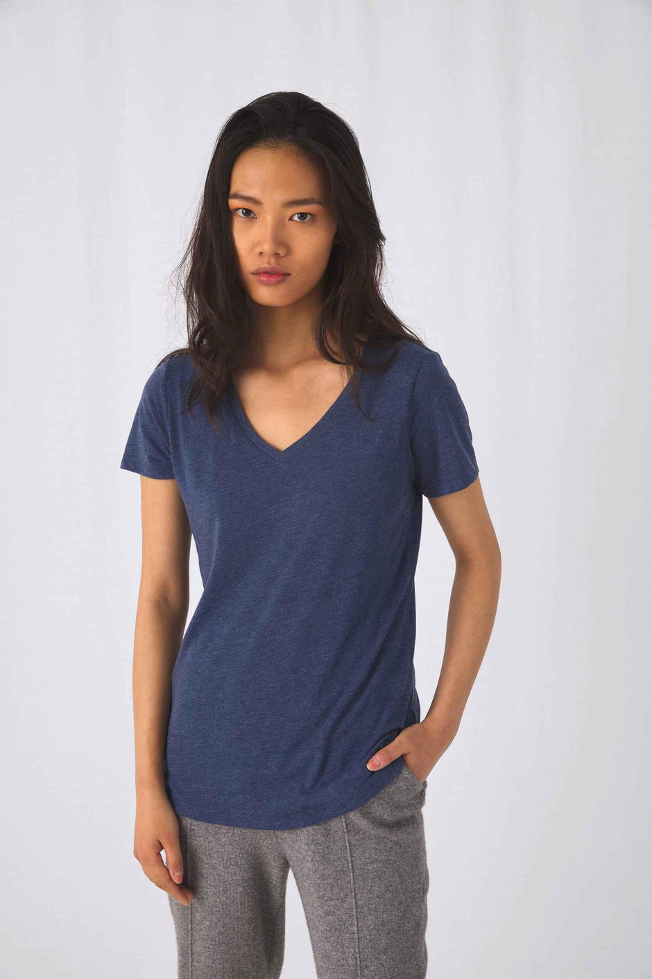 CGTW058 - T-shirt Triblend col V Femme - Occifloc