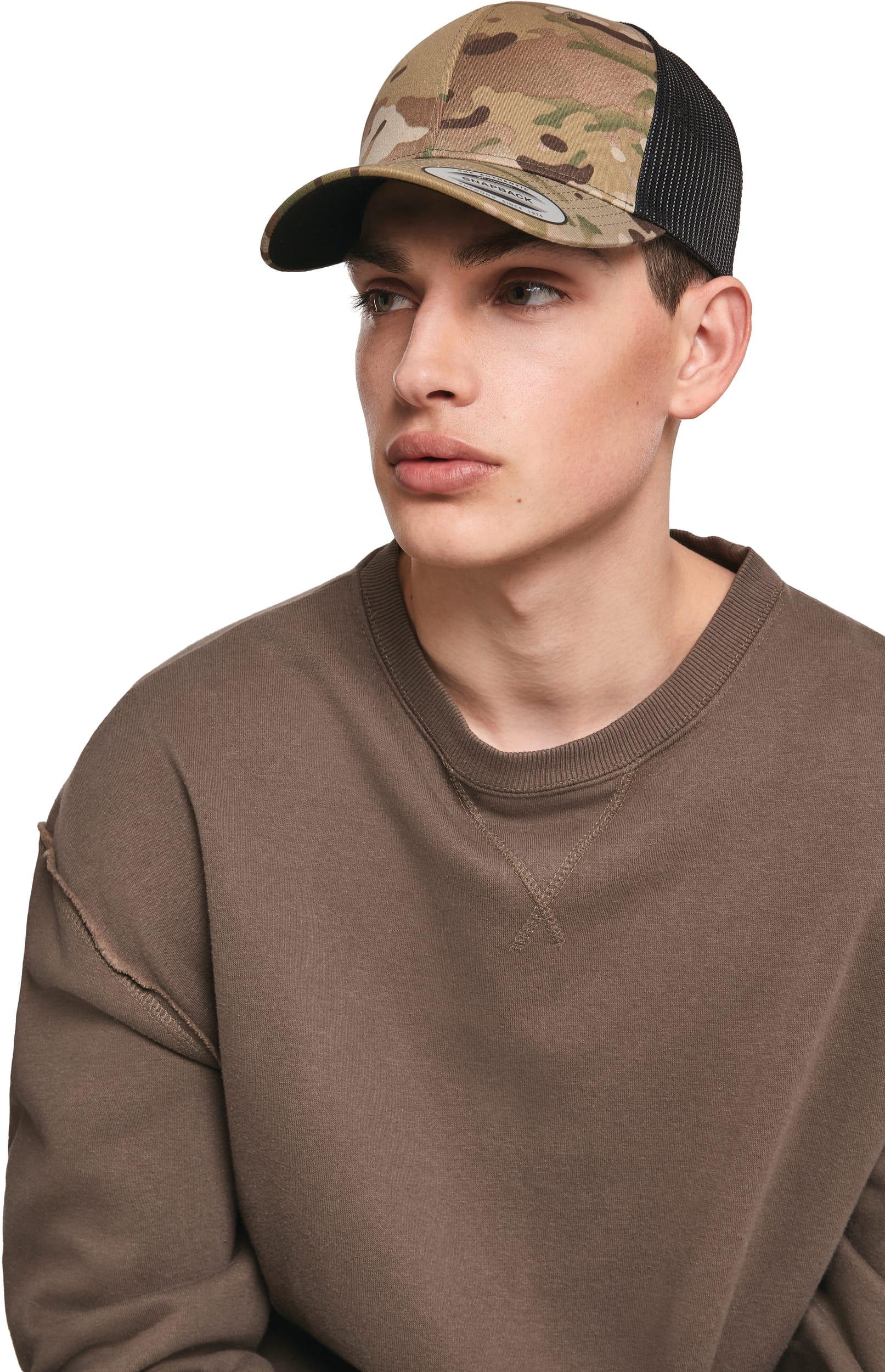FL6606MC - Casquette retro trucker multicam - Occifloc