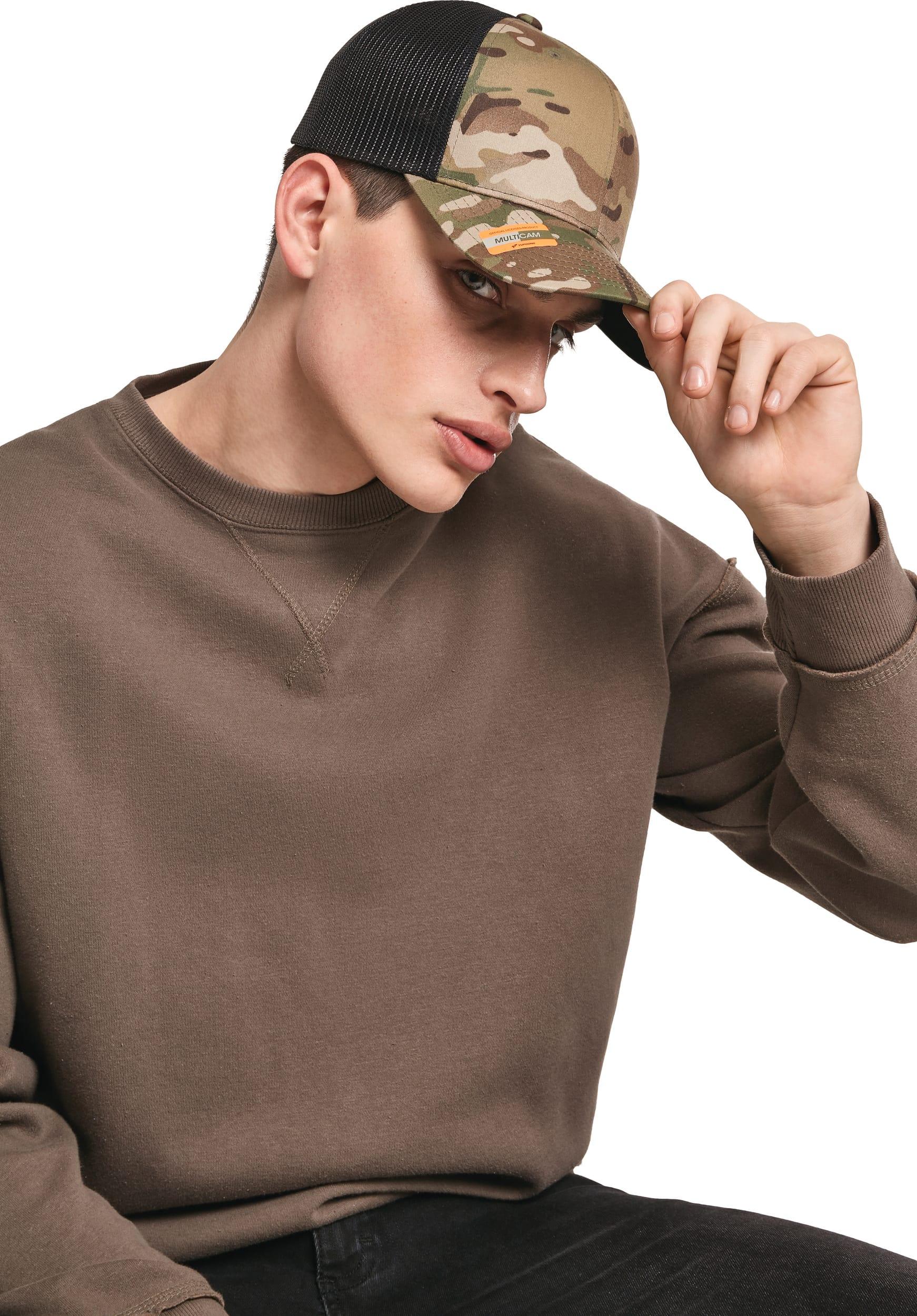 FL6606MC - Casquette retro trucker multicam - Occifloc