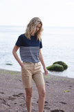 FR135 - T-shirt breton à manches courtes Front Row