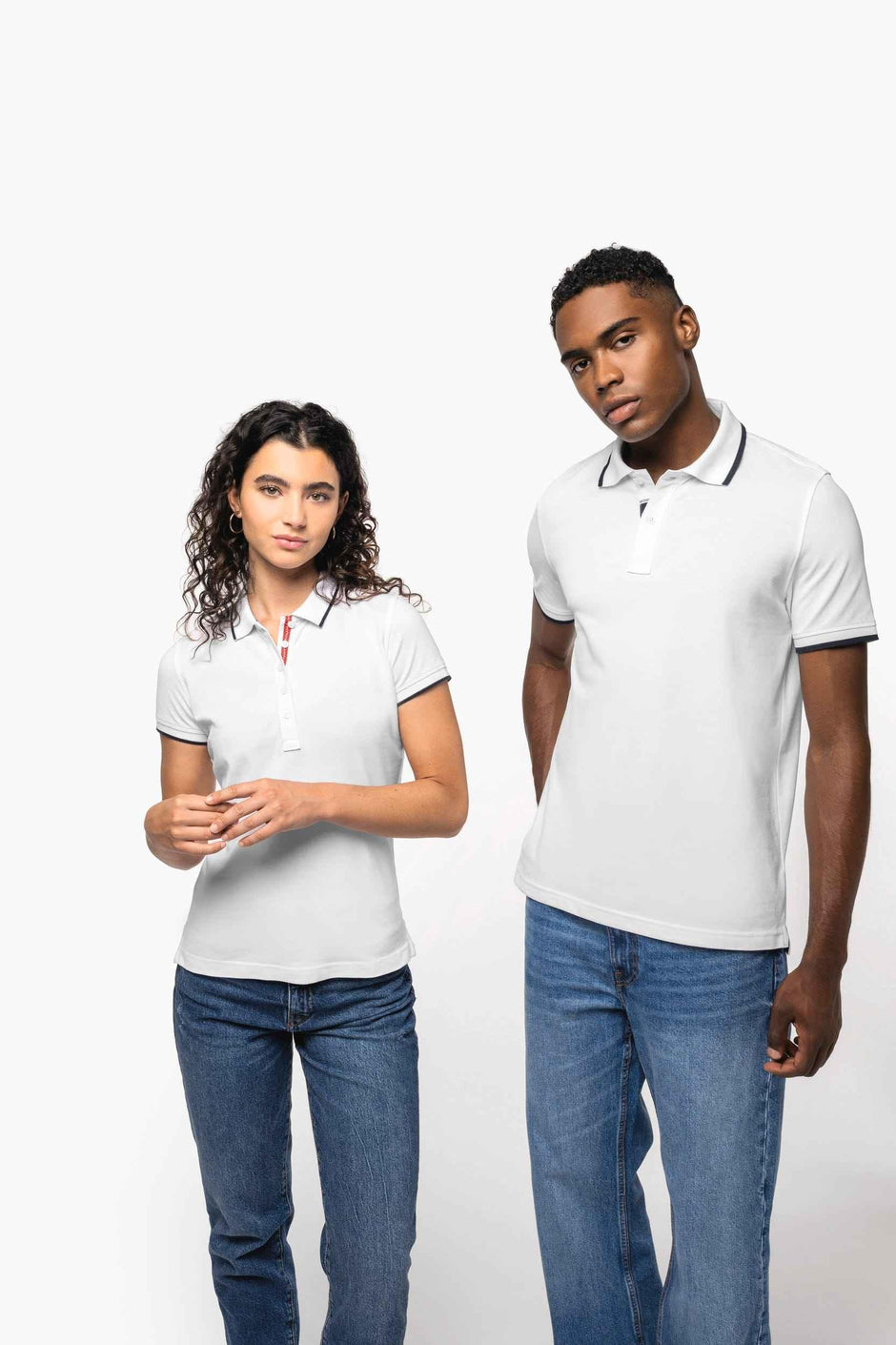 K252 - Polo maille piquée manches courtes femme - Occifloc