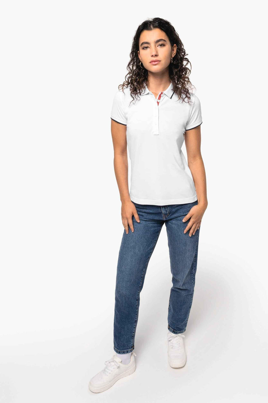 K252 - Polo maille piquée manches courtes femme - Occifloc