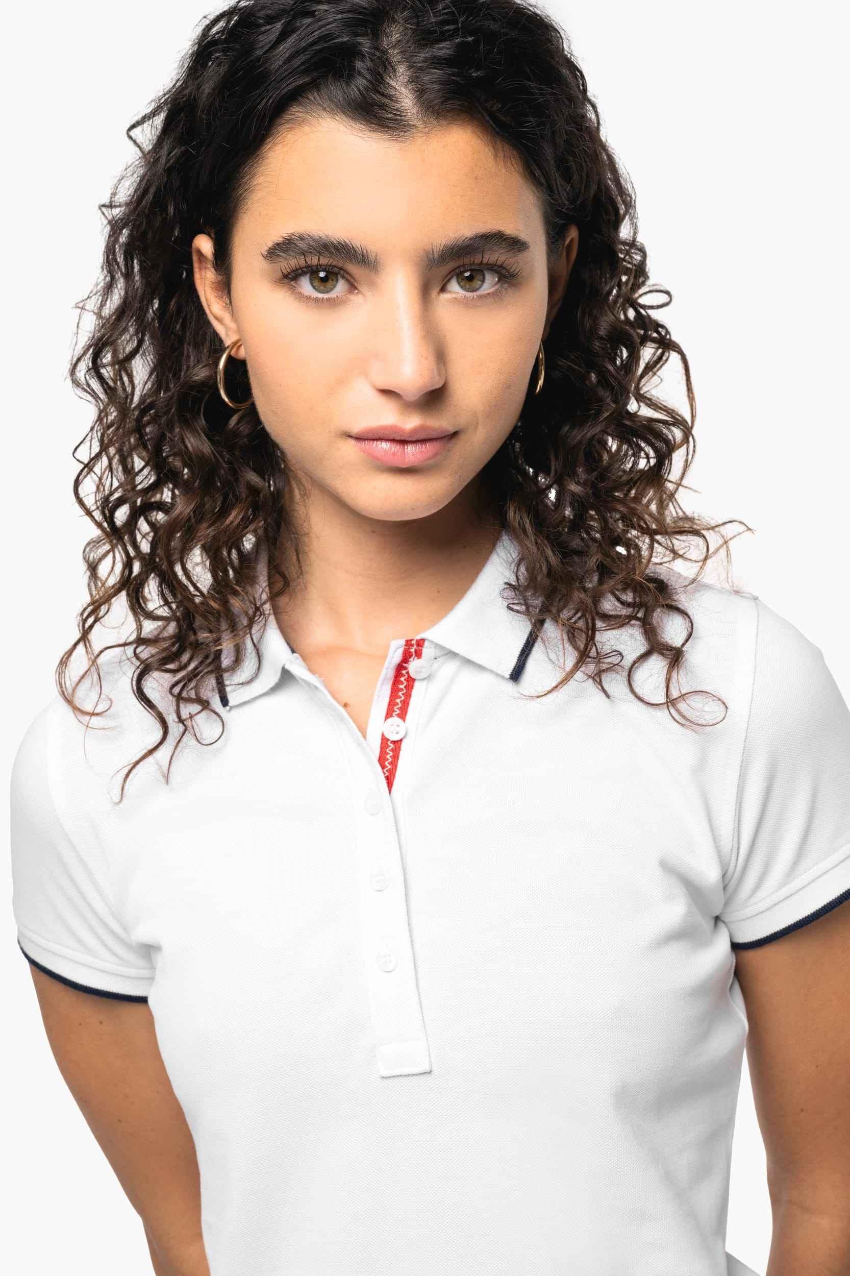 K252 - Polo maille piquée manches courtes femme - Occifloc