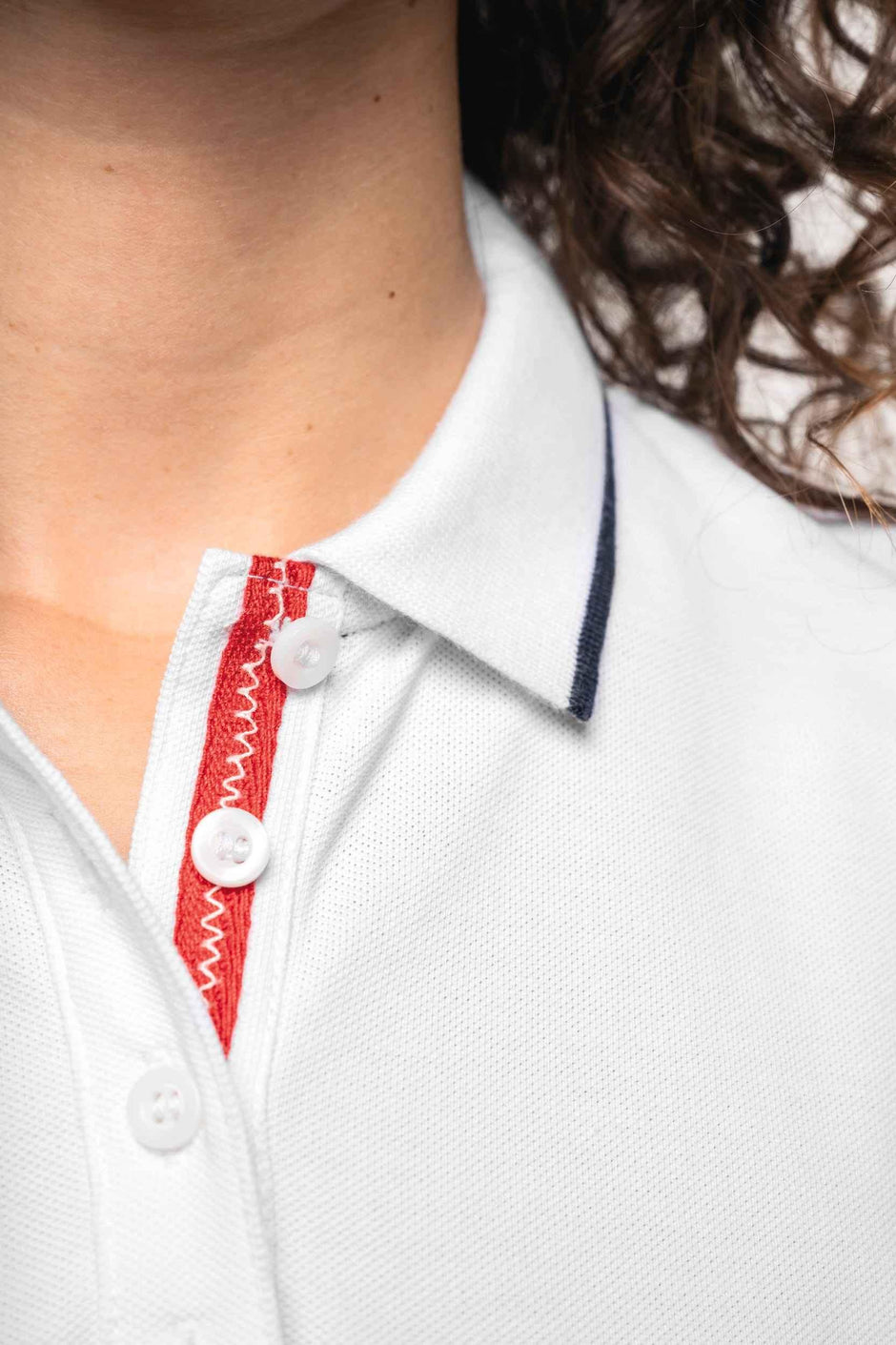 K252 - Polo maille piquée manches courtes femme - Occifloc