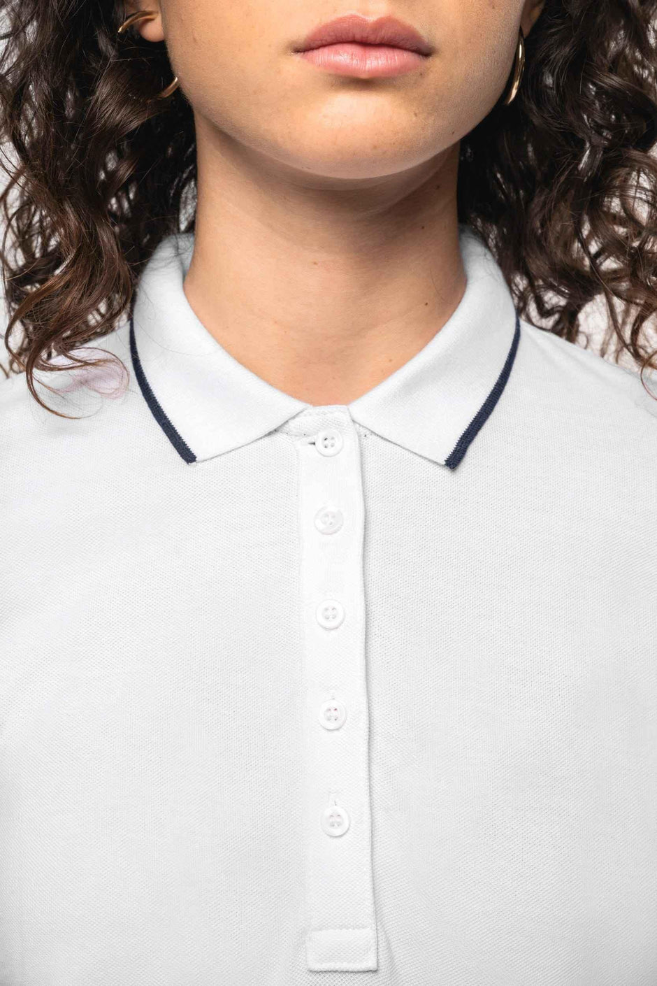 K252 - Polo maille piquée manches courtes femme - Occifloc