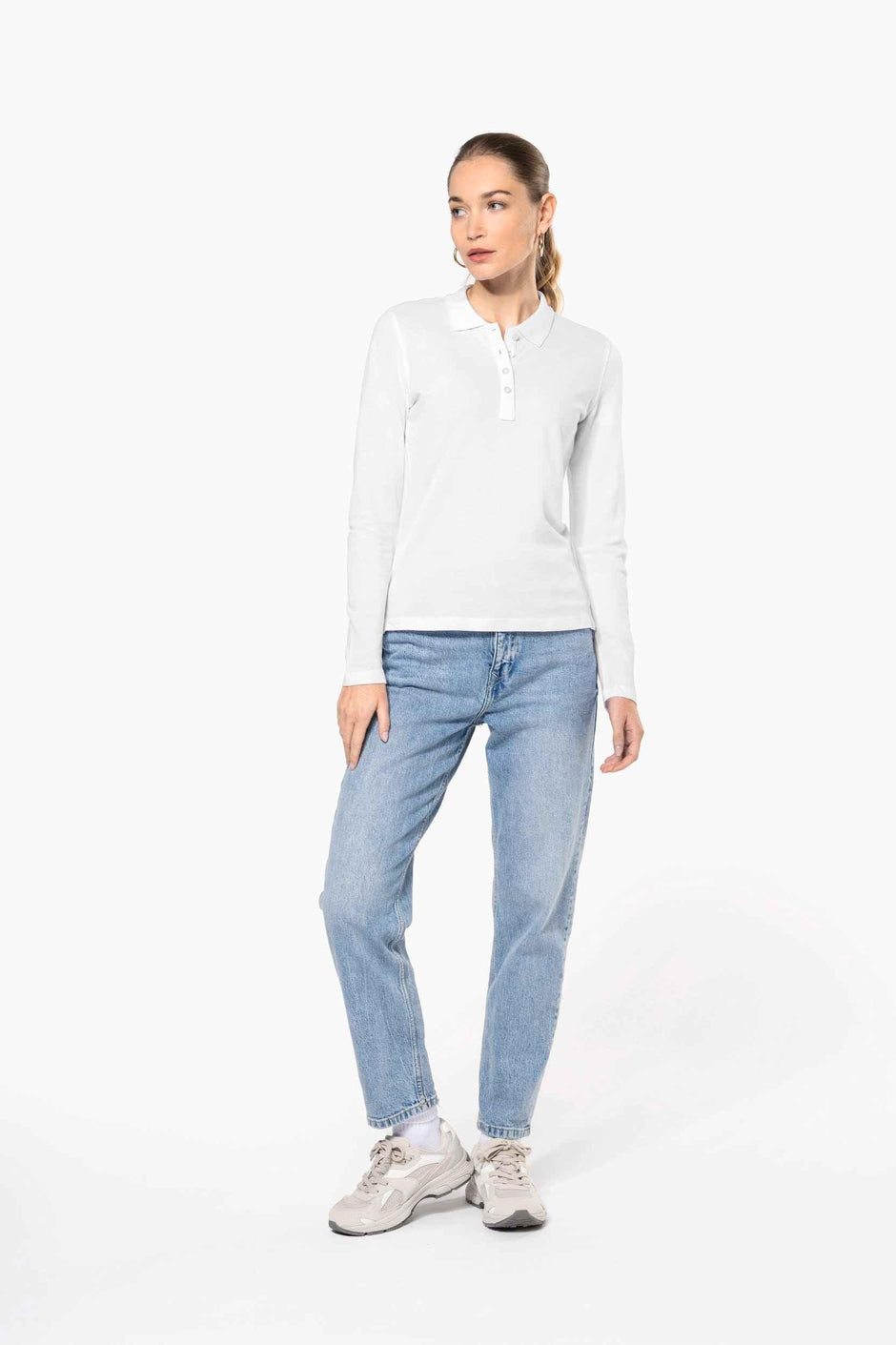 K257 - Polo piqué manches longues femme - Occifloc