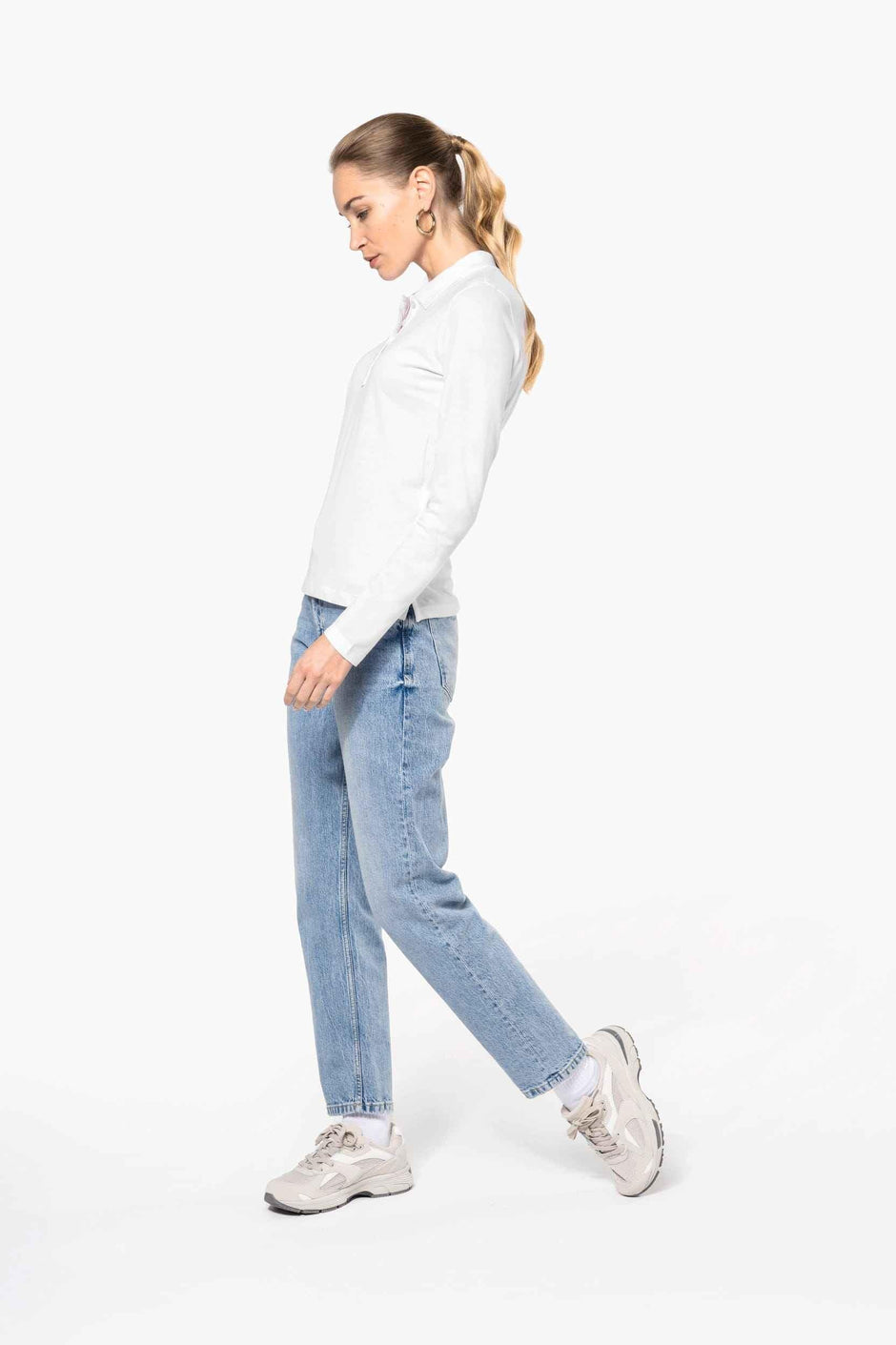 K257 - Polo piqué manches longues femme - Occifloc