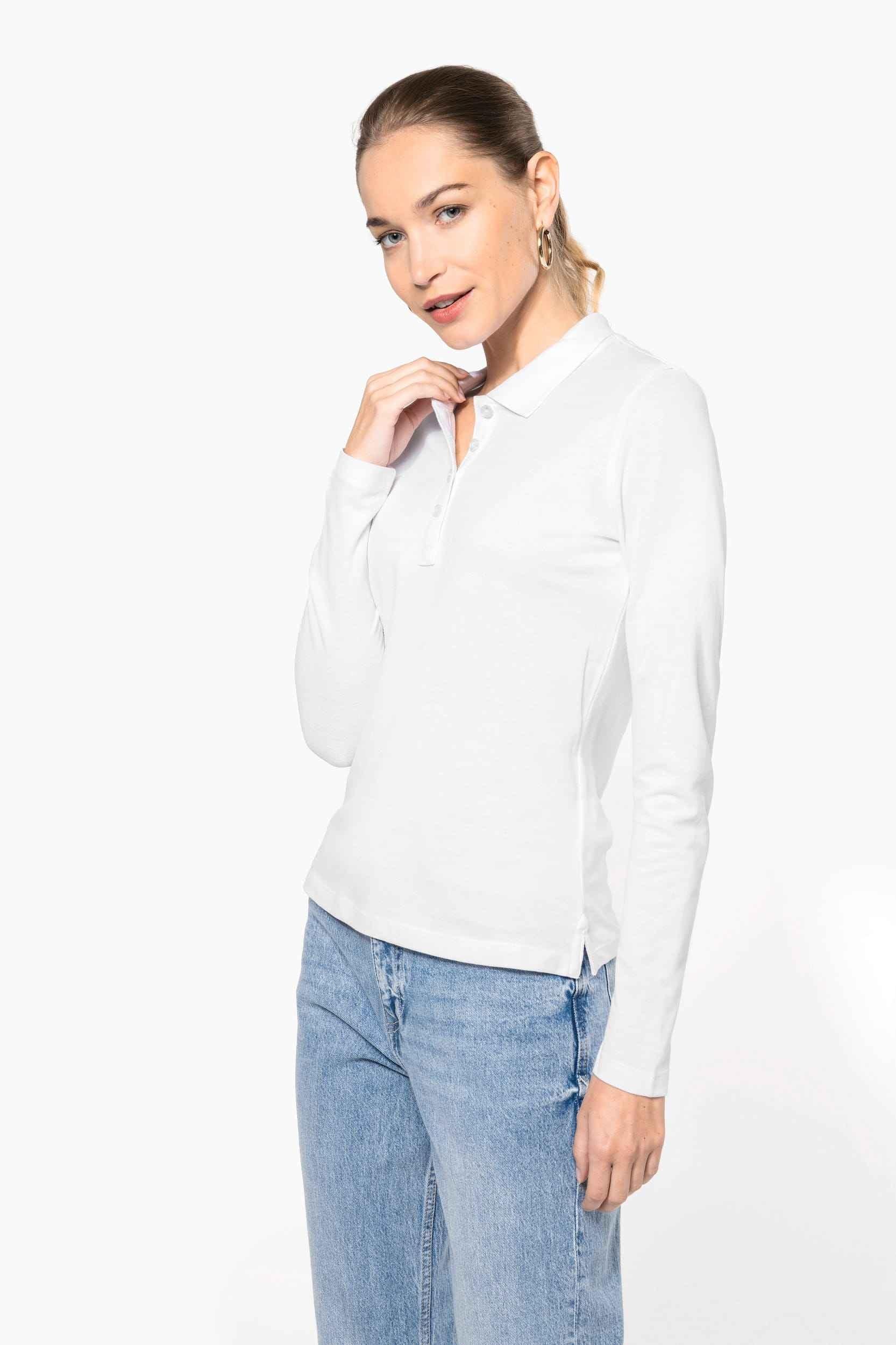 K257 - Polo piqué manches longues femme - Occifloc