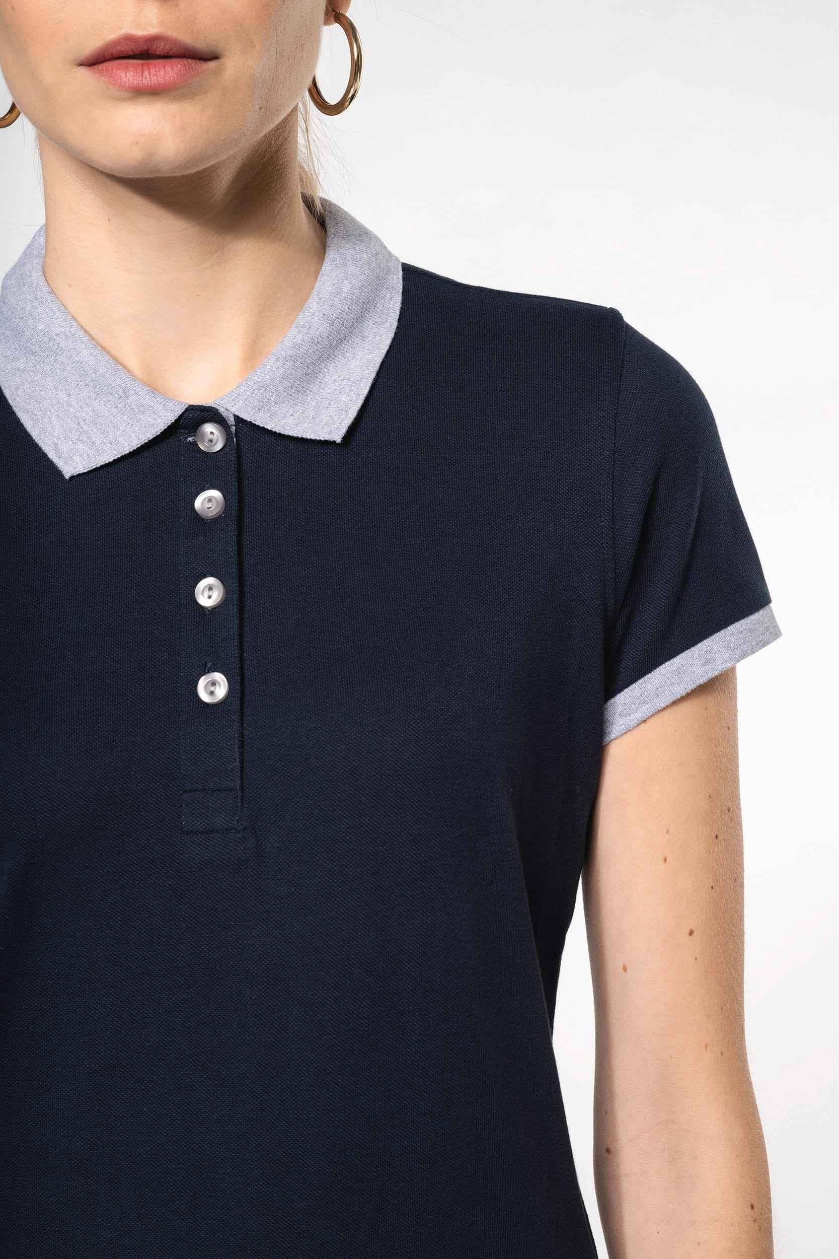 K259 - Polo piqué bicolore femme - Occifloc