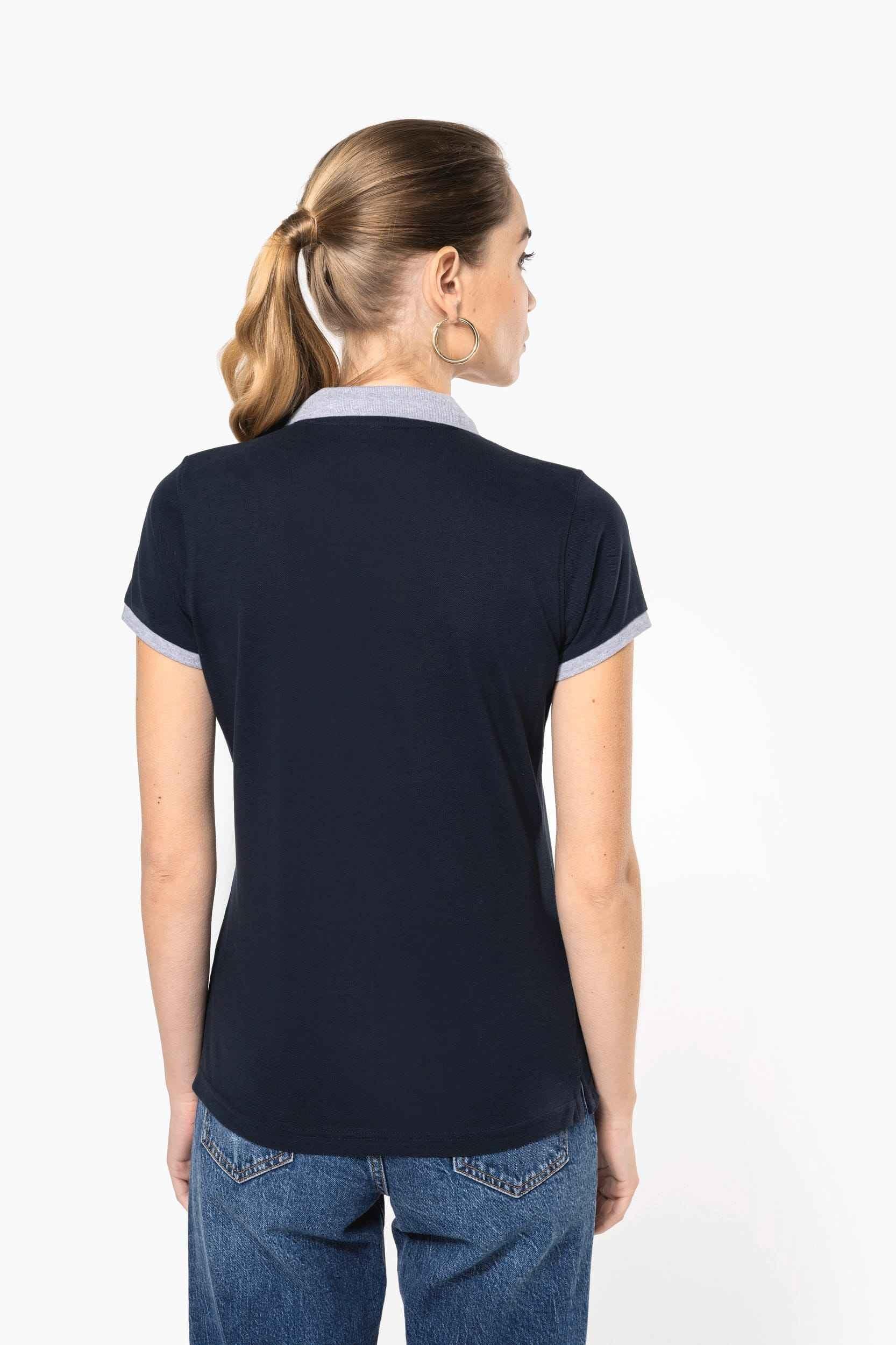 K259 - Polo piqué bicolore femme - Occifloc
