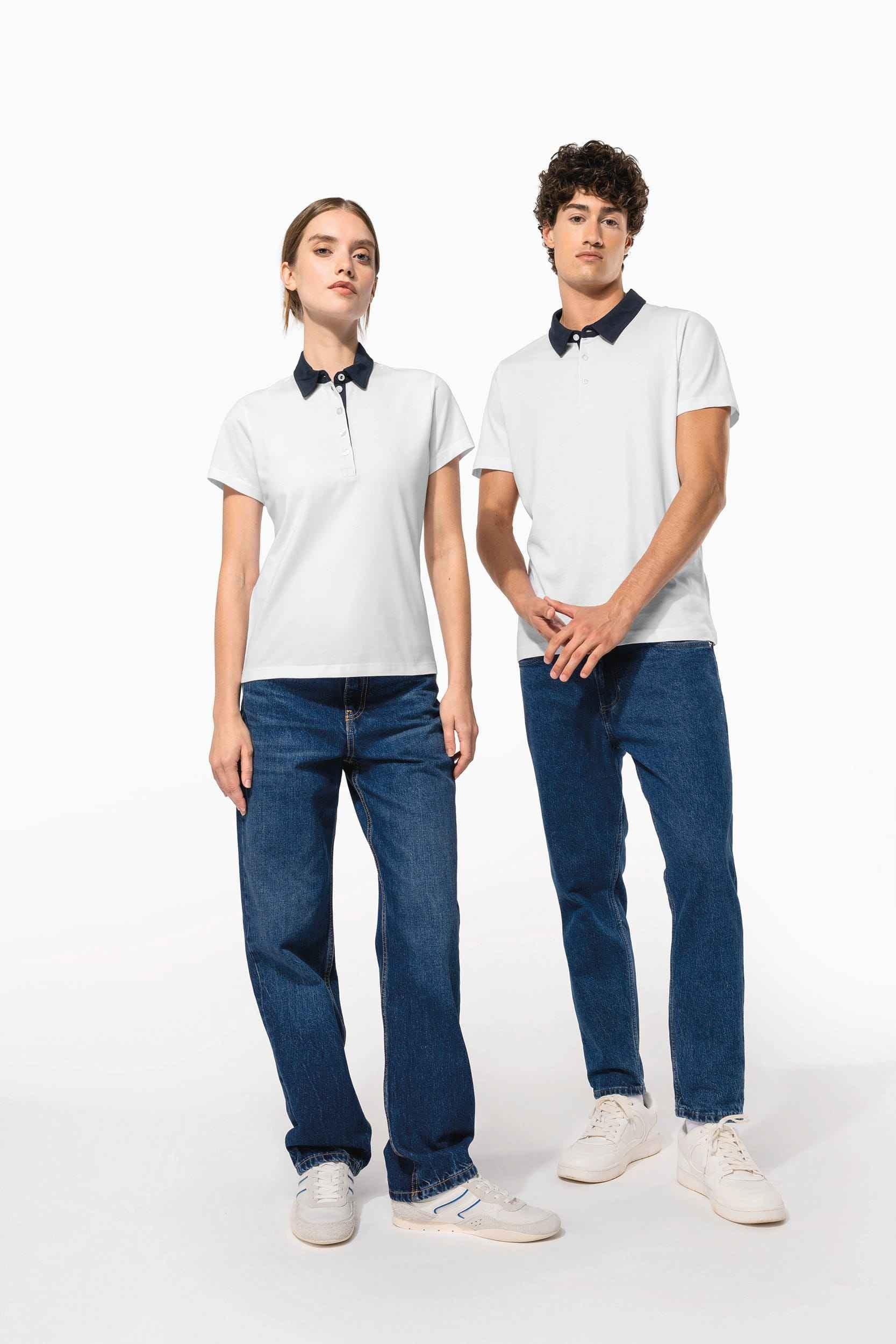 K261 - Polo jersey bicolore femme - Occifloc
