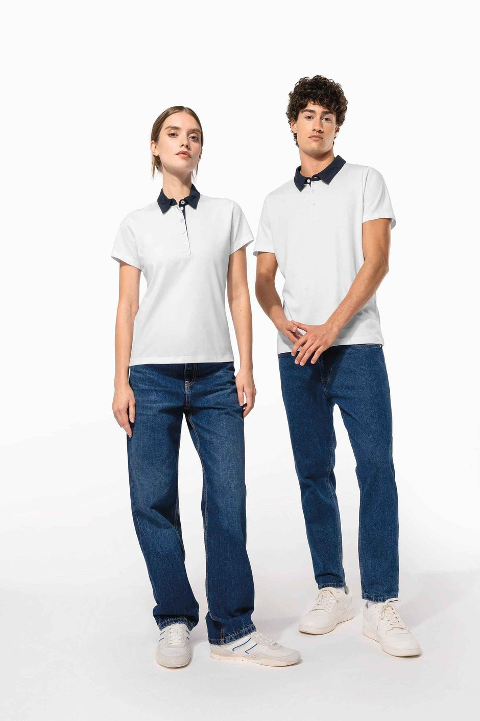 K261 - Polo jersey bicolore femme - Occifloc