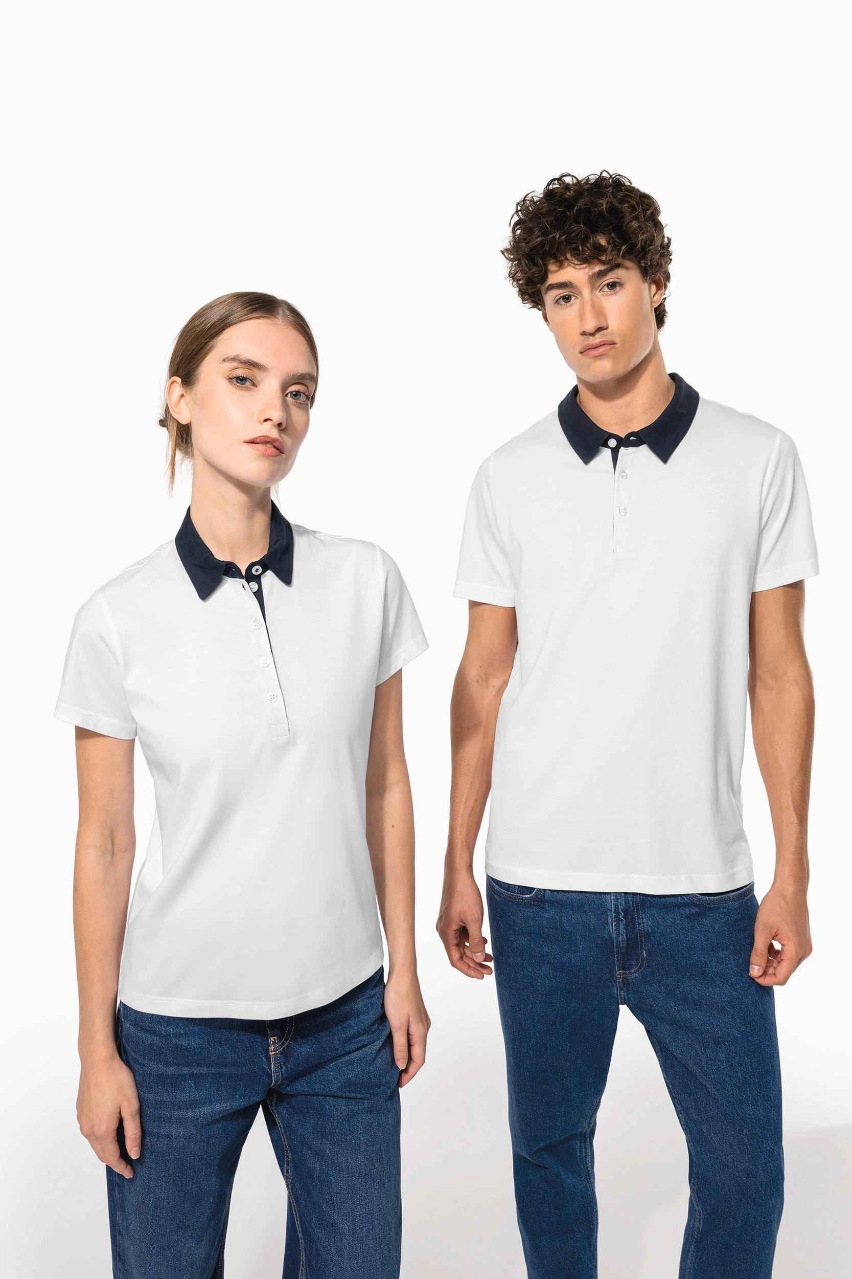 K261 - Polo jersey bicolore femme - Occifloc
