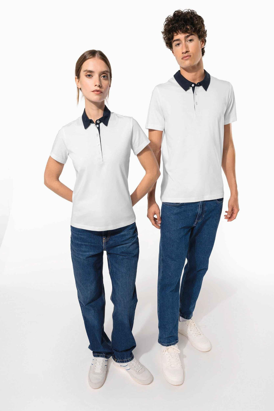 K261 - Polo jersey bicolore femme - Occifloc