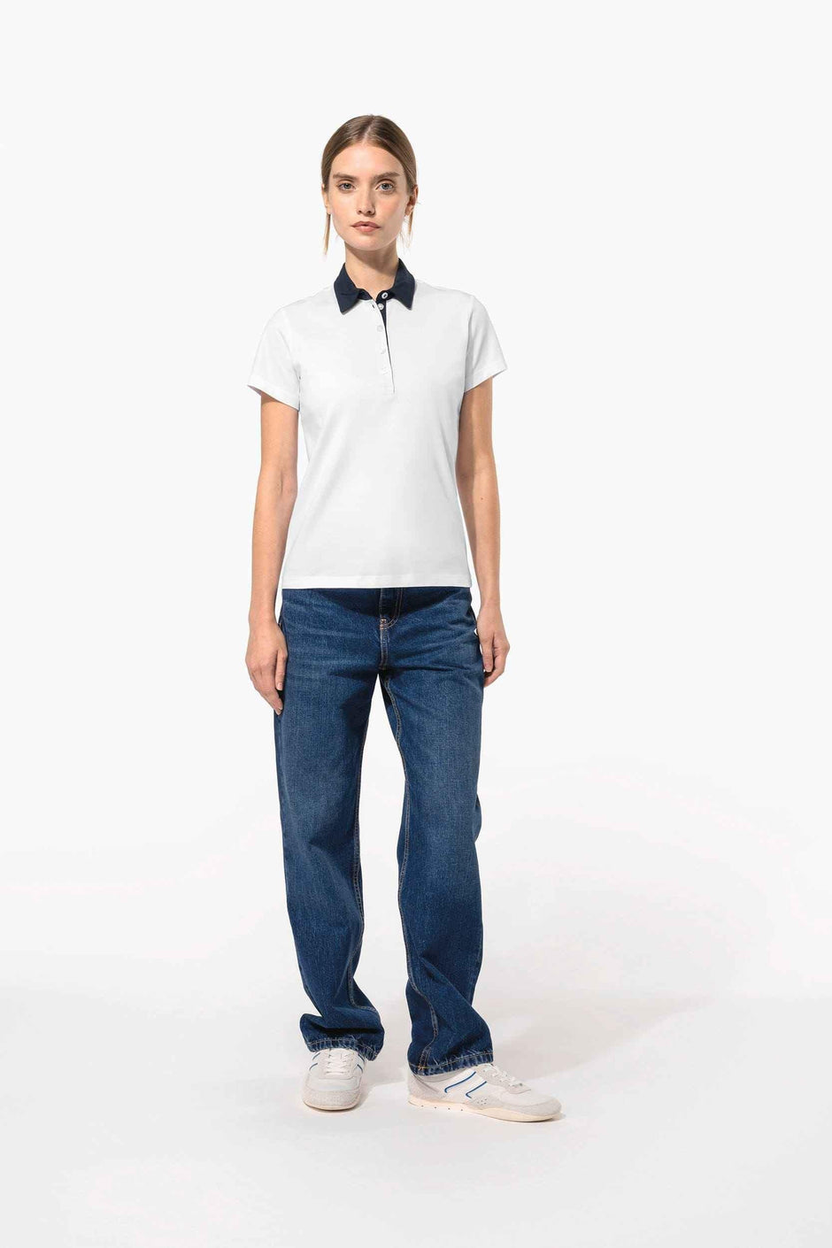 K261 - Polo jersey bicolore femme - Occifloc