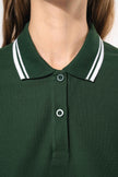 K273 - Polo femme manches courtes à liserés contrastés - Occifloc