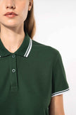 K273 - Polo femme manches courtes à liserés contrastés - Occifloc