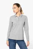 K281 - Polo maille piquée manches longues femme - Occifloc