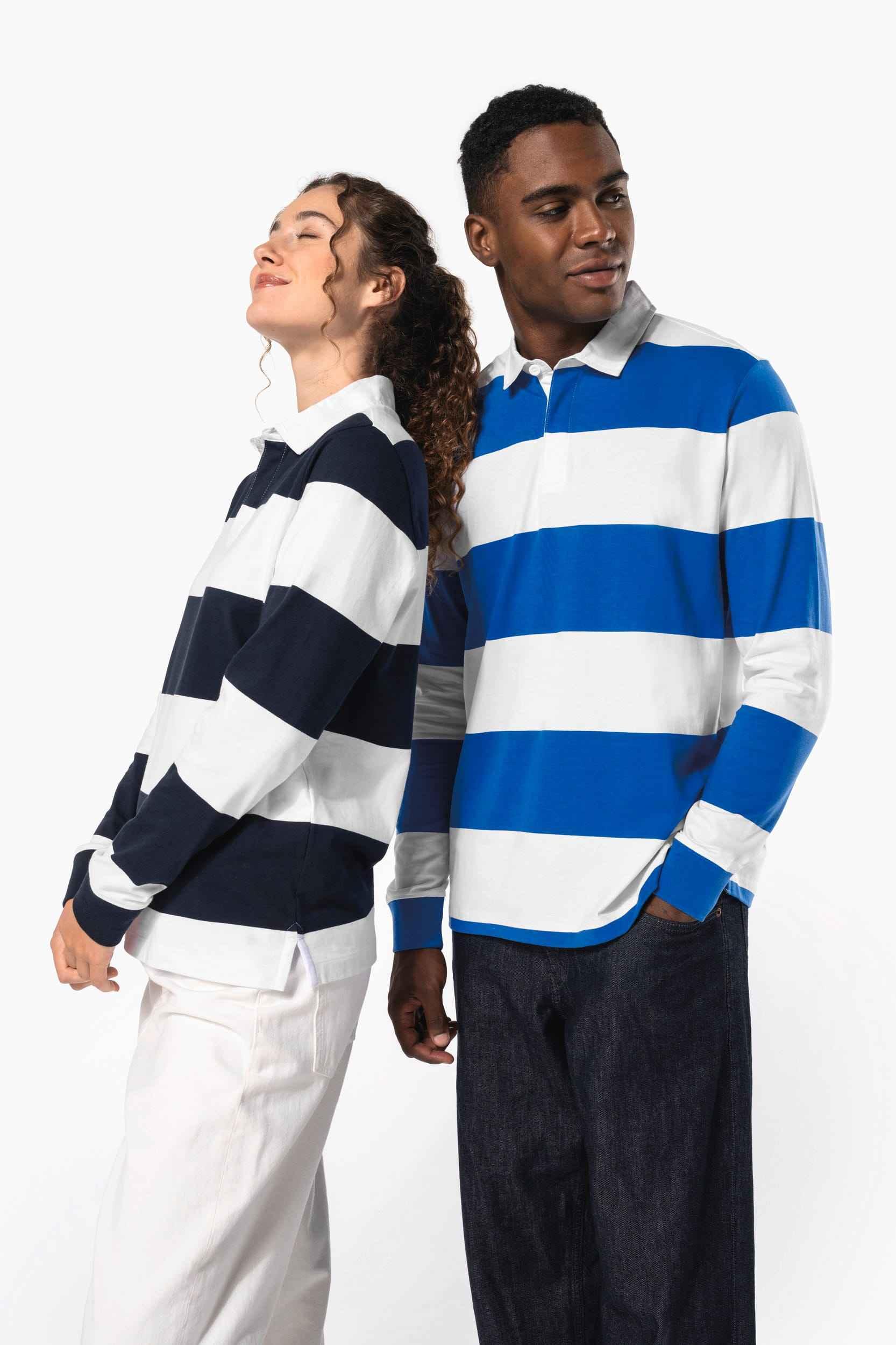 K285 - Polo rugby rayé manches longues unisexe - Occifloc