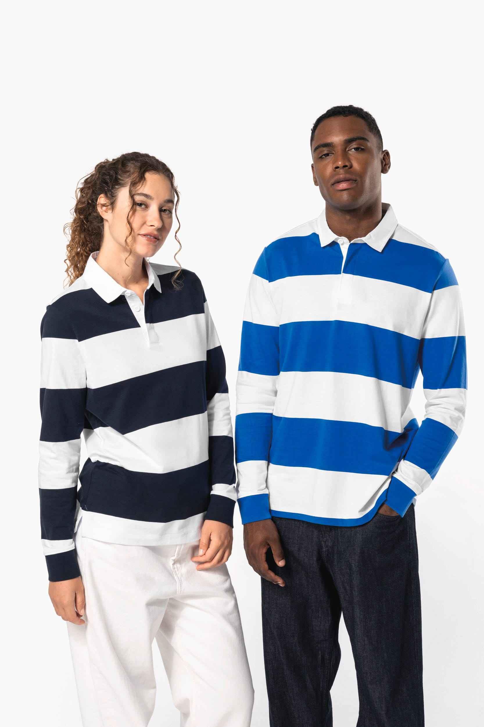 K285 - Polo rugby rayé manches longues unisexe - Occifloc