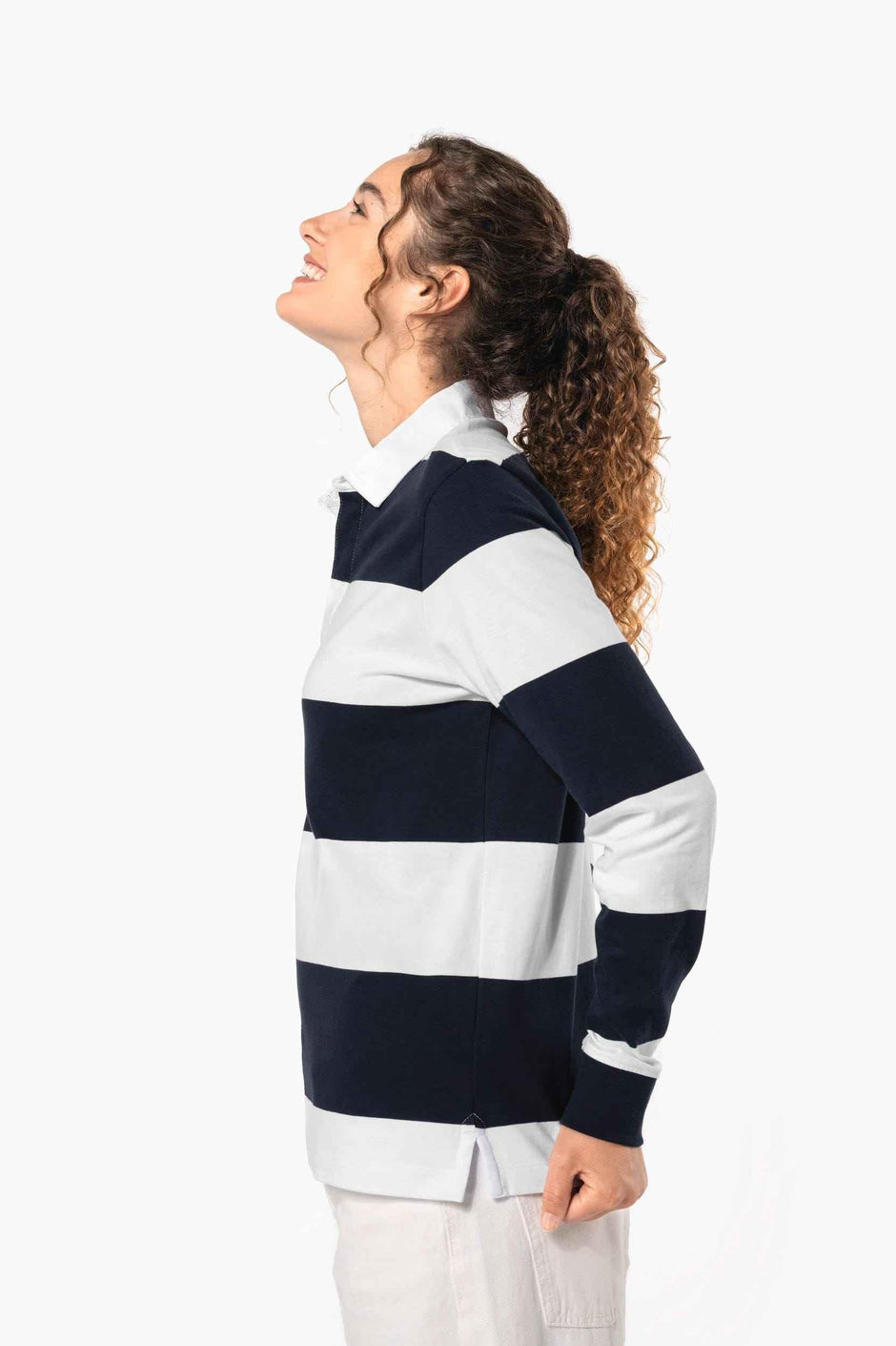 K285 - Polo rugby rayé manches longues unisexe - Occifloc