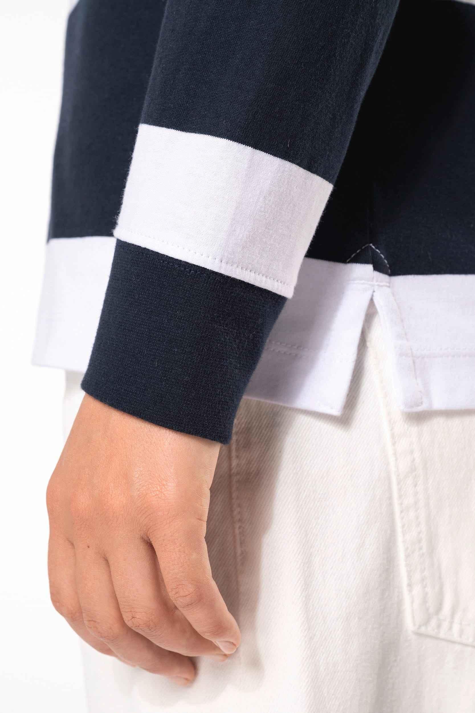 K285 - Polo rugby rayé manches longues unisexe - Occifloc