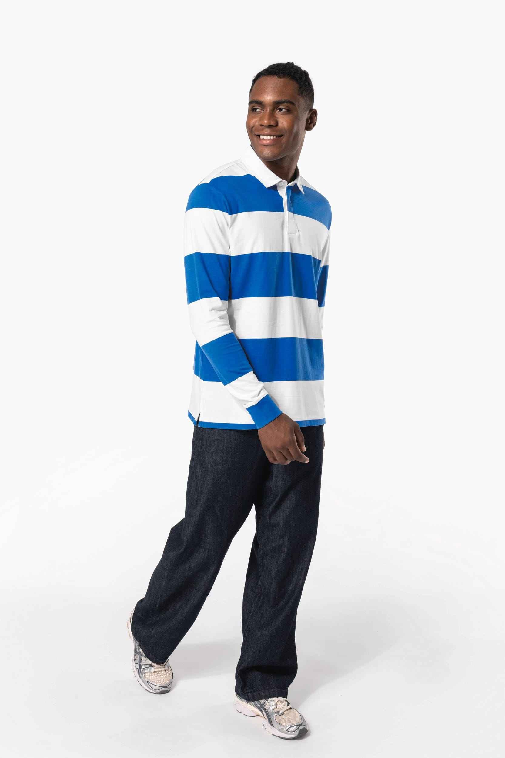 K285 - Polo rugby rayé manches longues unisexe - Occifloc