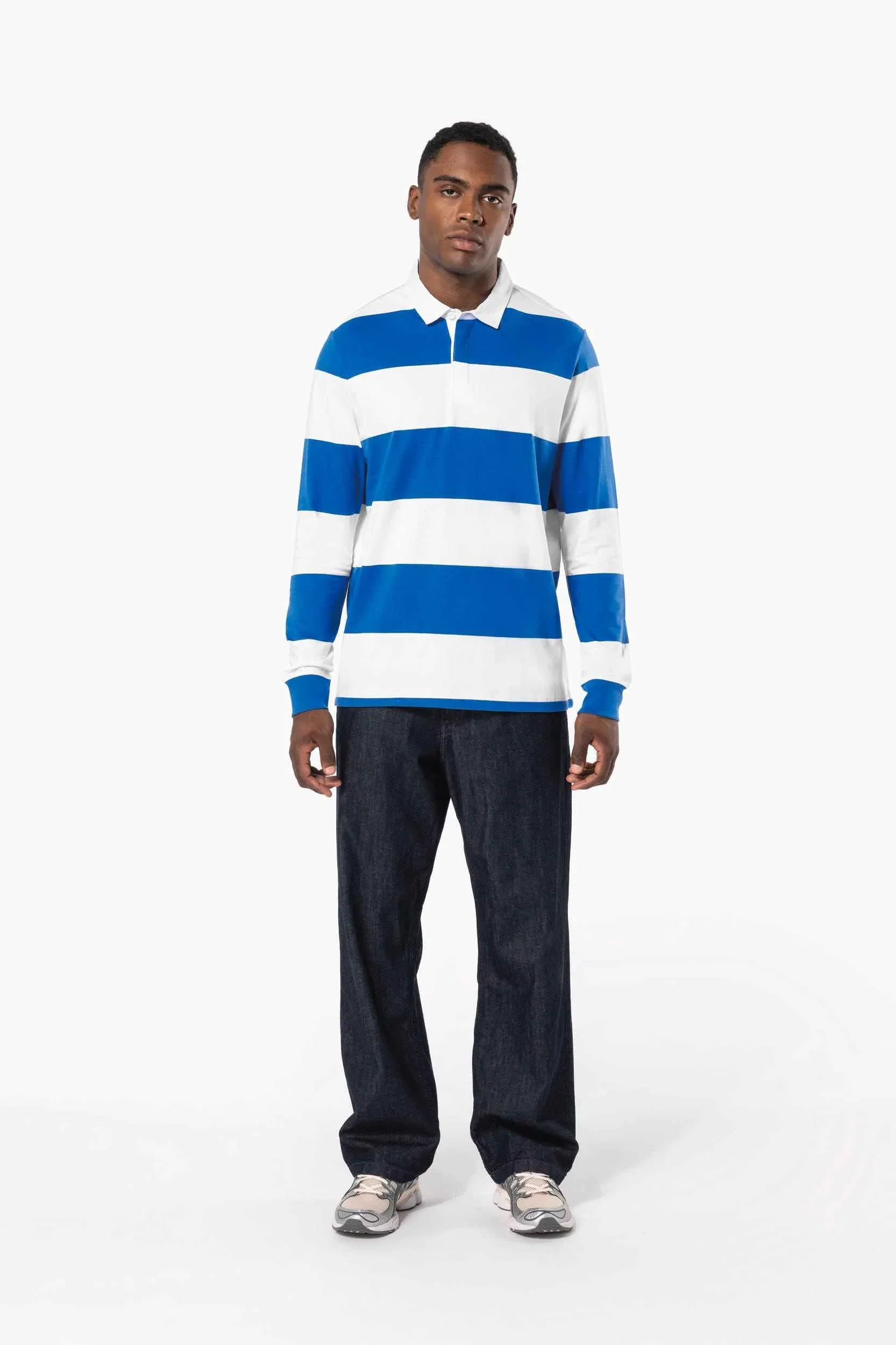 K285 - Polo rugby rayé manches longues unisexe - Occifloc
