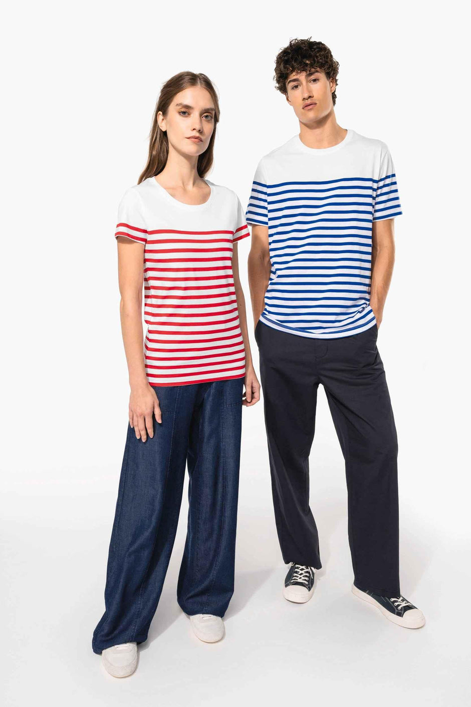 K3034 - T-shirt marin col rond Bio femme - Occifloc