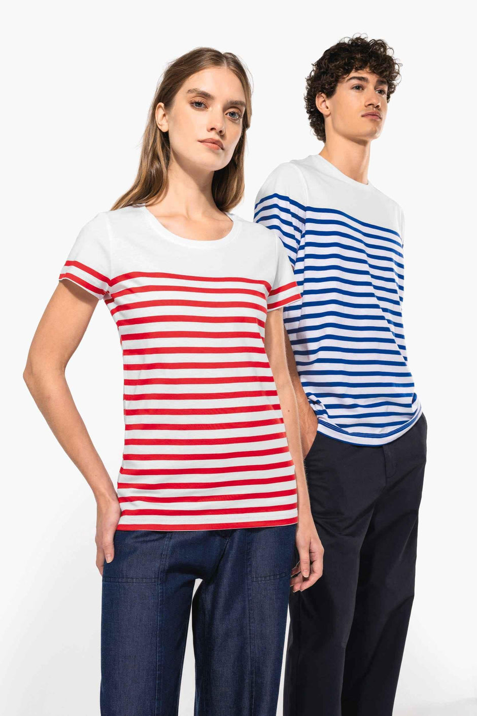 K3034 - T-shirt marin col rond Bio femme - Occifloc