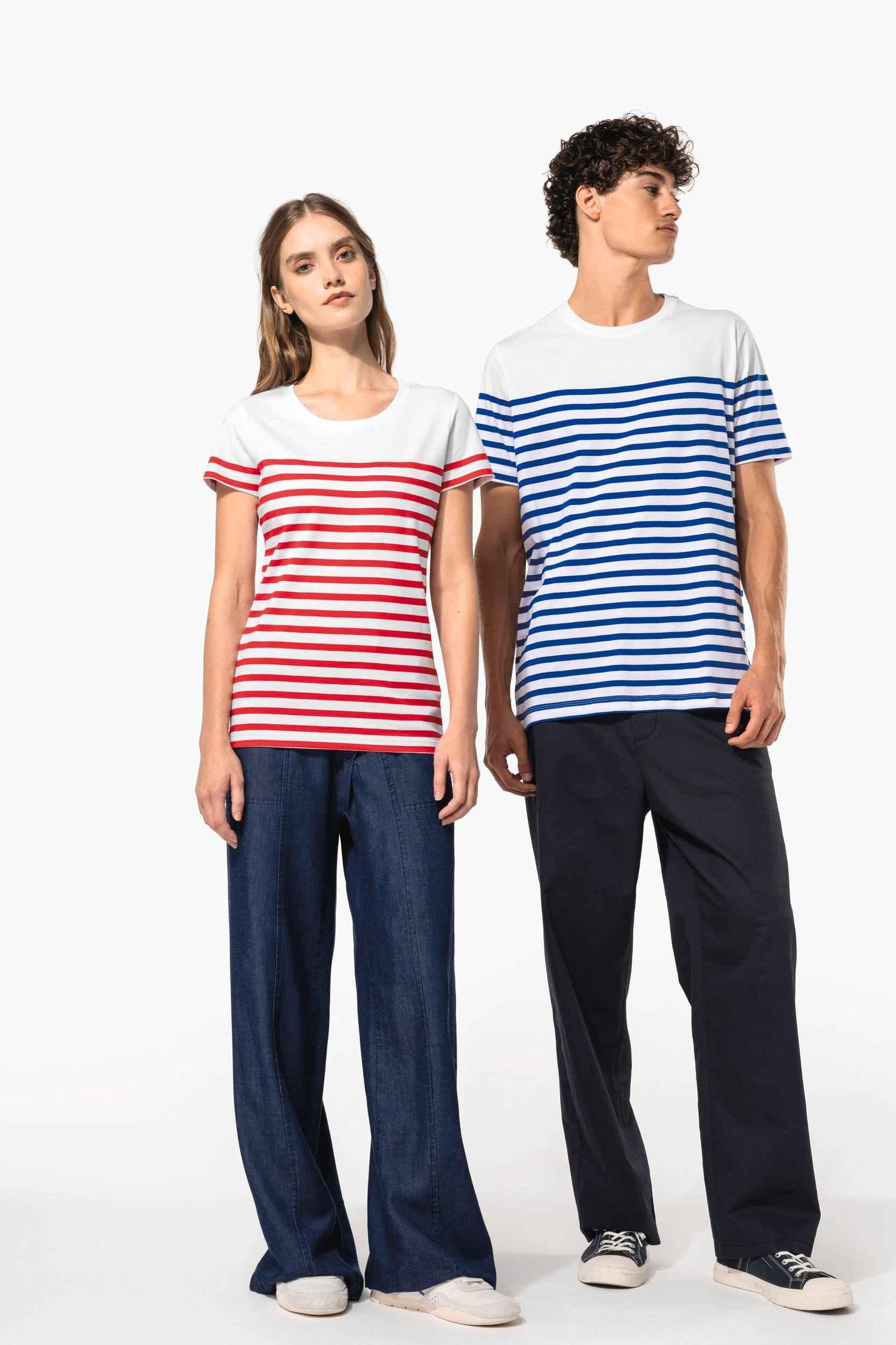 K3034 - T-shirt marin col rond Bio femme - Occifloc