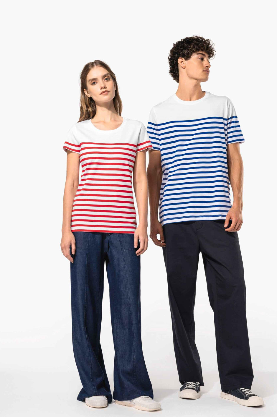 K3034 - T-shirt marin col rond Bio femme - Occifloc