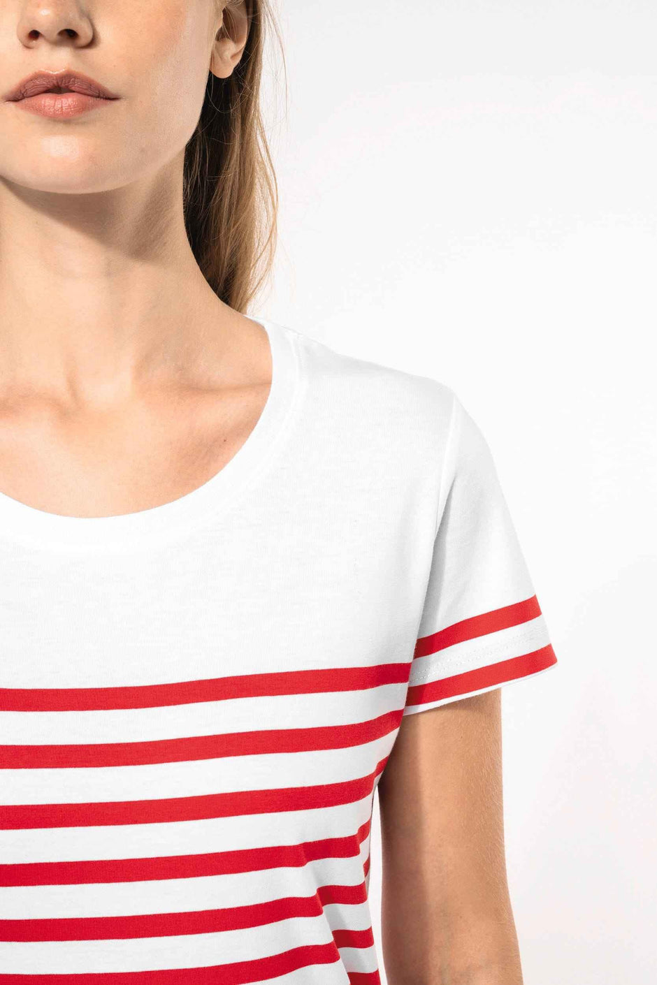 K3034 - T-shirt marin col rond Bio femme - Occifloc