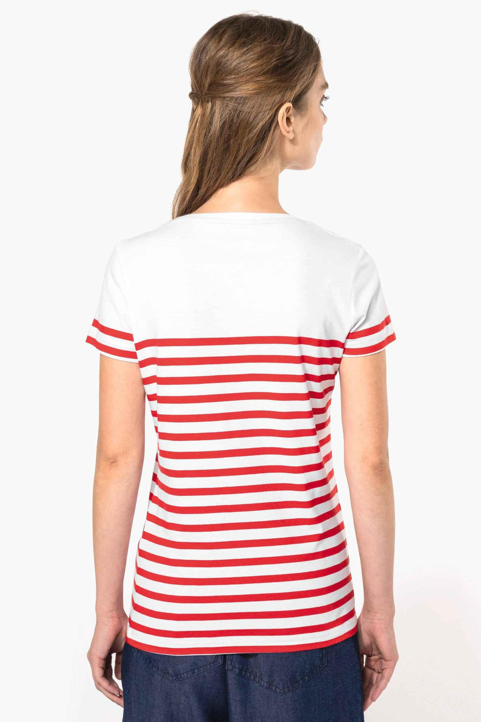 K3034 - T-shirt marin col rond Bio femme - Occifloc