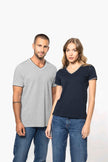 K394 - T-shirt maille piquée col V femme - Occifloc