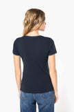 K394 - T-shirt maille piquée col V femme - Occifloc