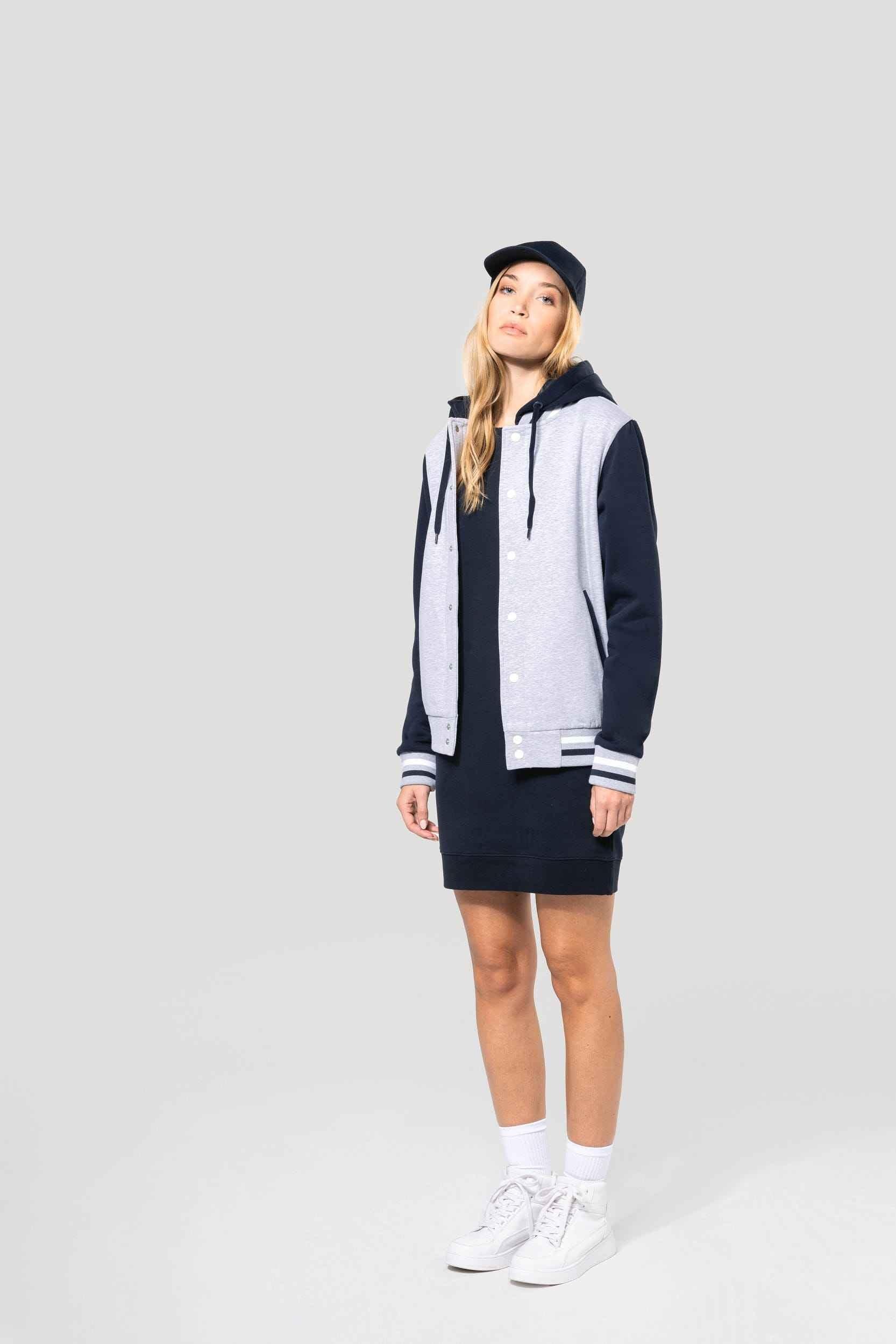 K4003 - Blouson Teddy à capuche Unisexe - Occifloc