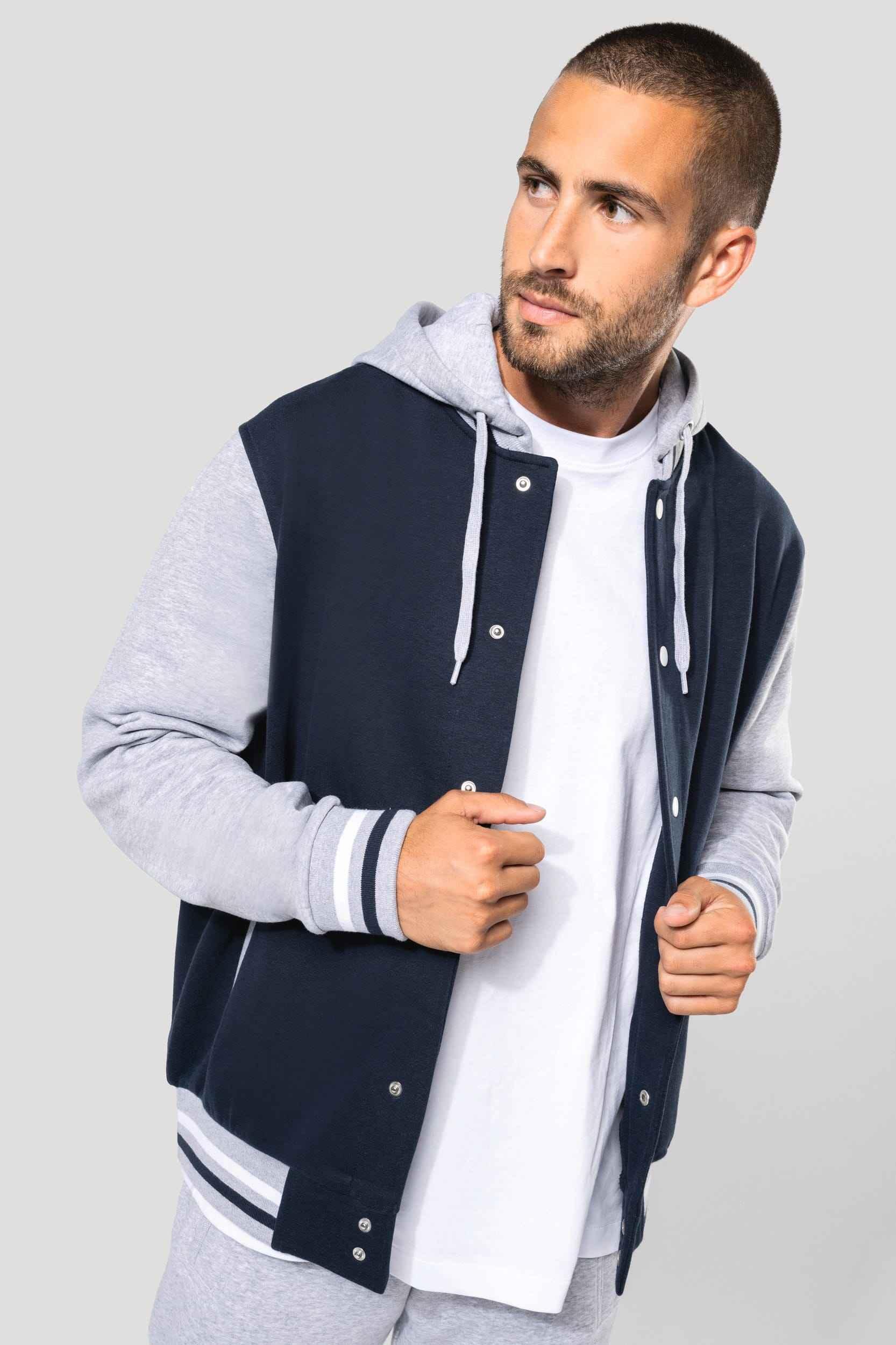 K4003 - Blouson Teddy à capuche Unisexe - Occifloc